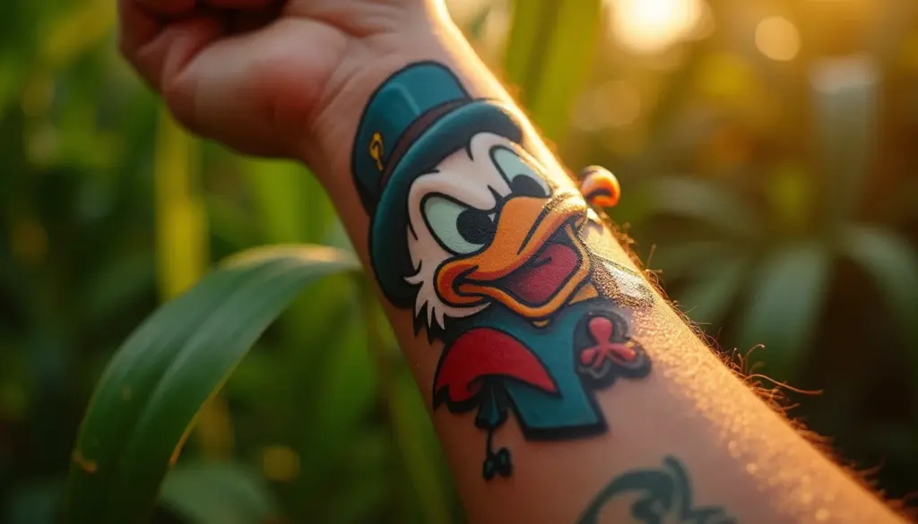 Tatuagem Tio Patinhas: 70 ideias incríveis e seus reais significados