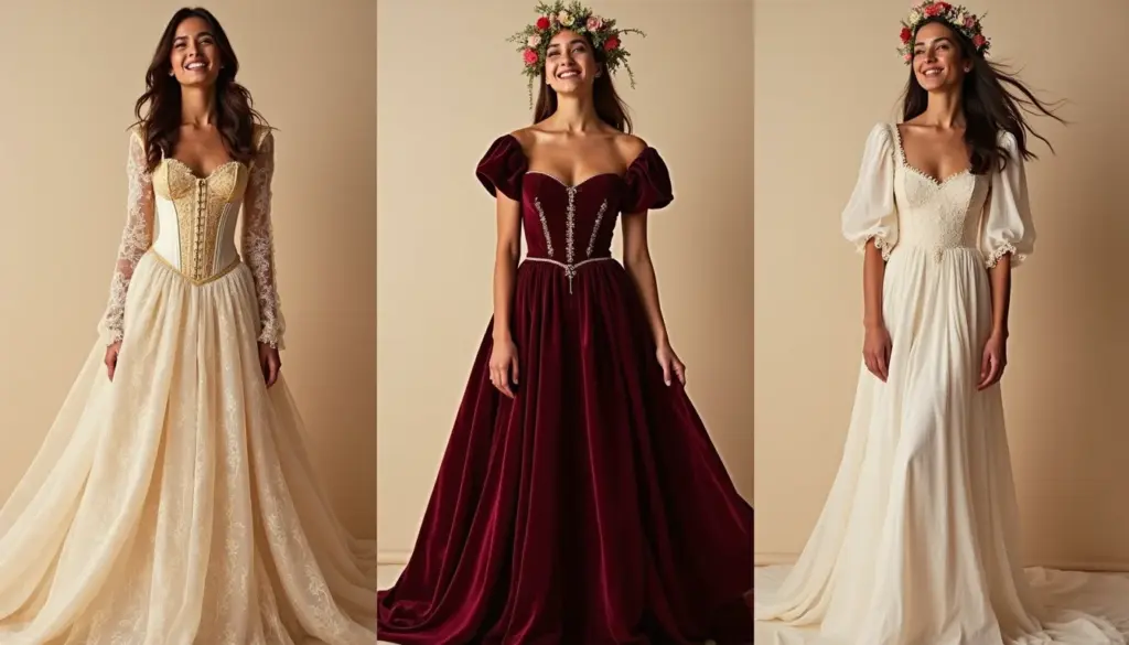 69 Ideias de Vestido de Noiva Medieval para um Casamento de Conto de Fadas