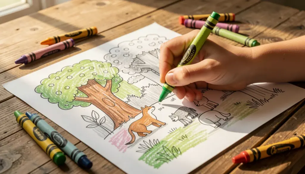 43 Ideias de Desenho de Floresta para Colorir e Imprimir Agora