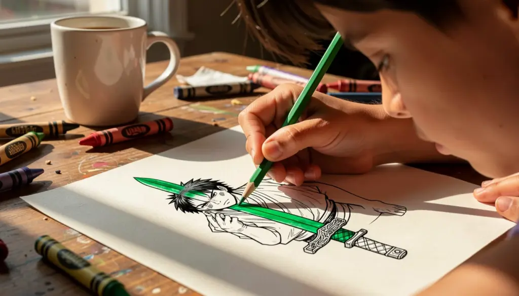 38 Desenhos do Zoro para Colorir: Fáceis e Perfeitos para Imprimir