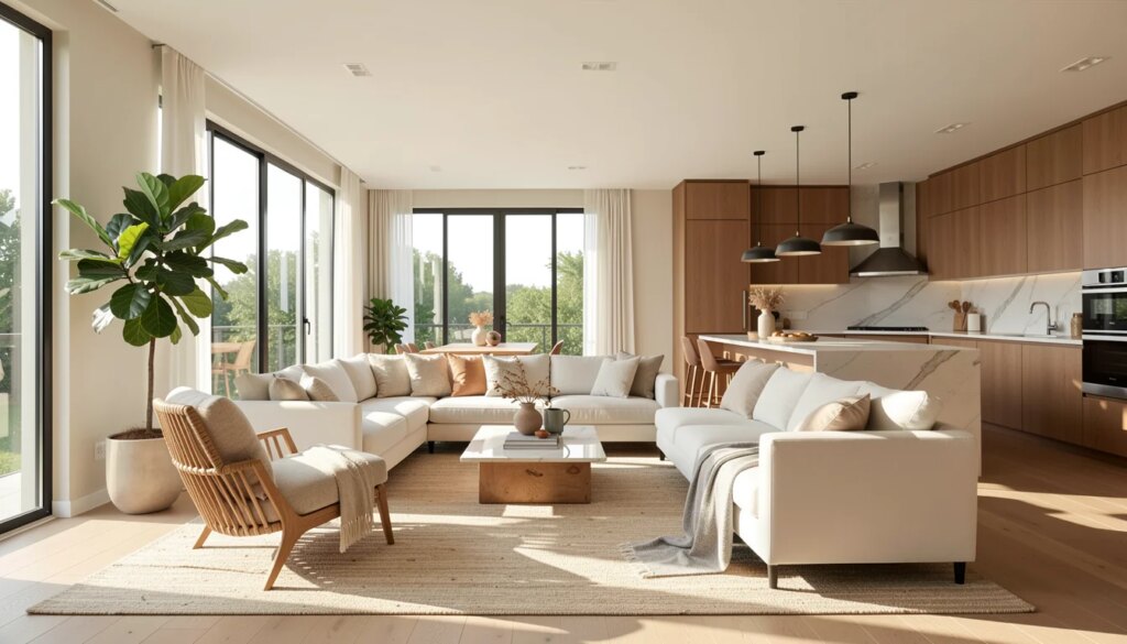 Amplitude Sem Igual: Apartamento de Alto Padrão com 248m² Sala ampla e integrada com cozinha gourmet em apartamento de alto padrão de 248m²