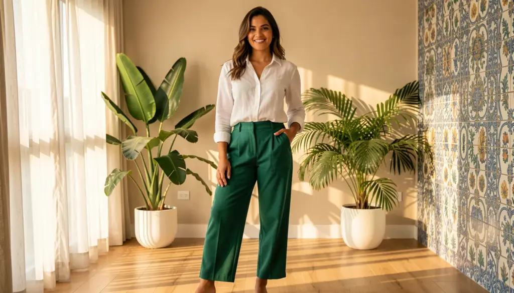 37 Ideias de Look com Calça Verde Bandeira para Arrasar em 2026