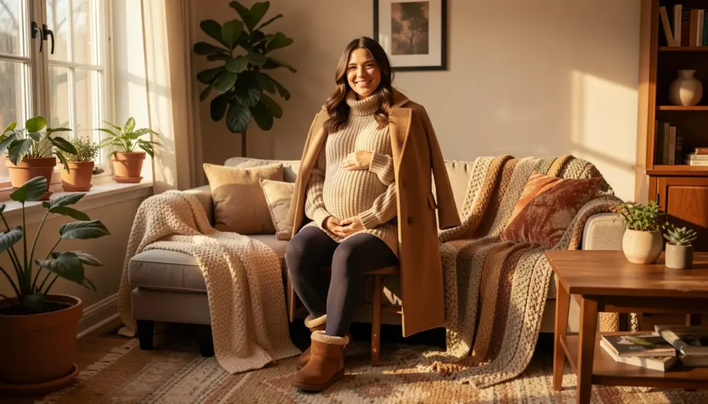 34 Ideias de Look Gestante Inverno com Conforto e Estilo em 2026