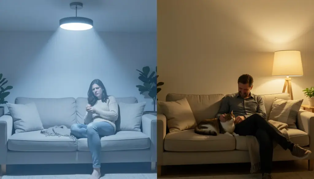 Luz Quente ou Fria na Sala? A Melhor Cor para o Aconchego