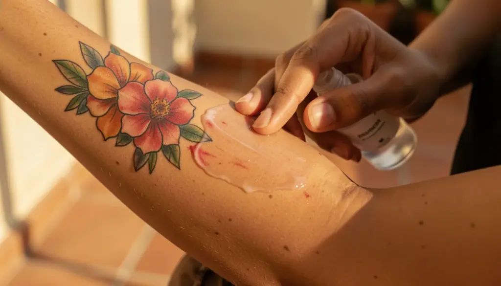 Tatuagem Cicatrizando: Plano de Ação para Não Estragar a Arte Tatuagem Cicatrizando: Plano de Ação para Não Estragar a Arte